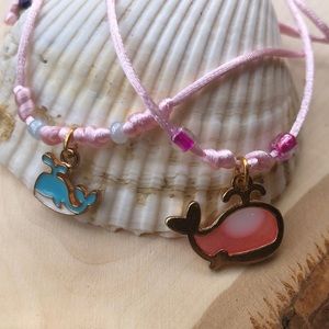 Whale mommy and me set bracelet
